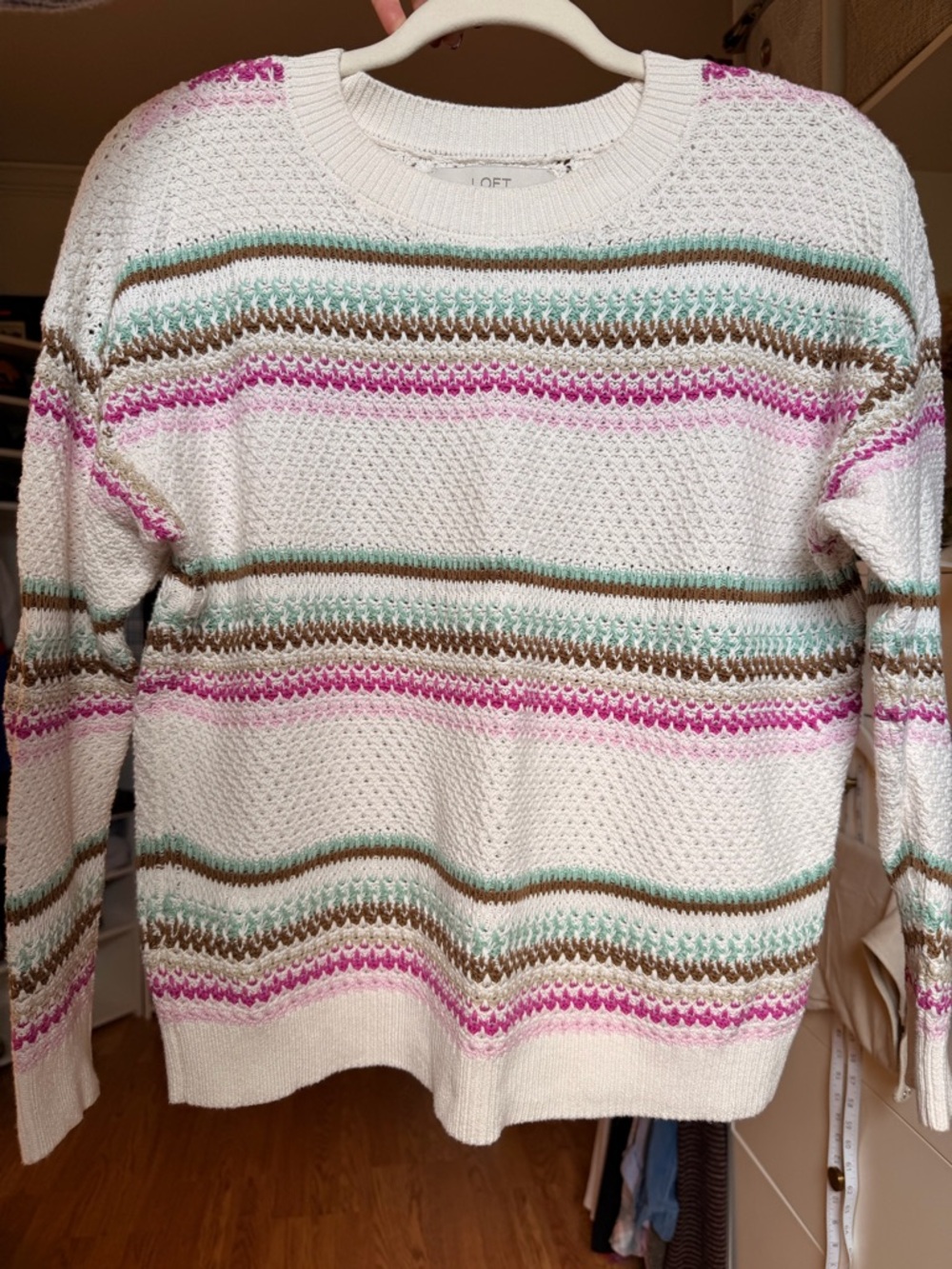 LOFT 100% Cotton Crewneck Sweater - Womens size MP